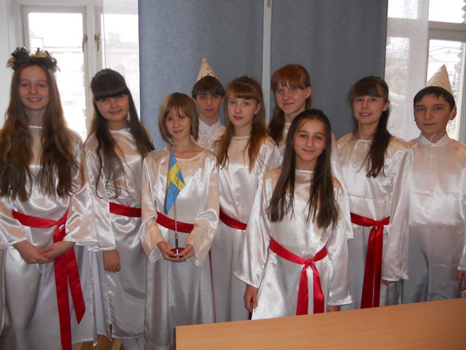 St. Lucias Day Celebration in Scandinavian Gymnasium