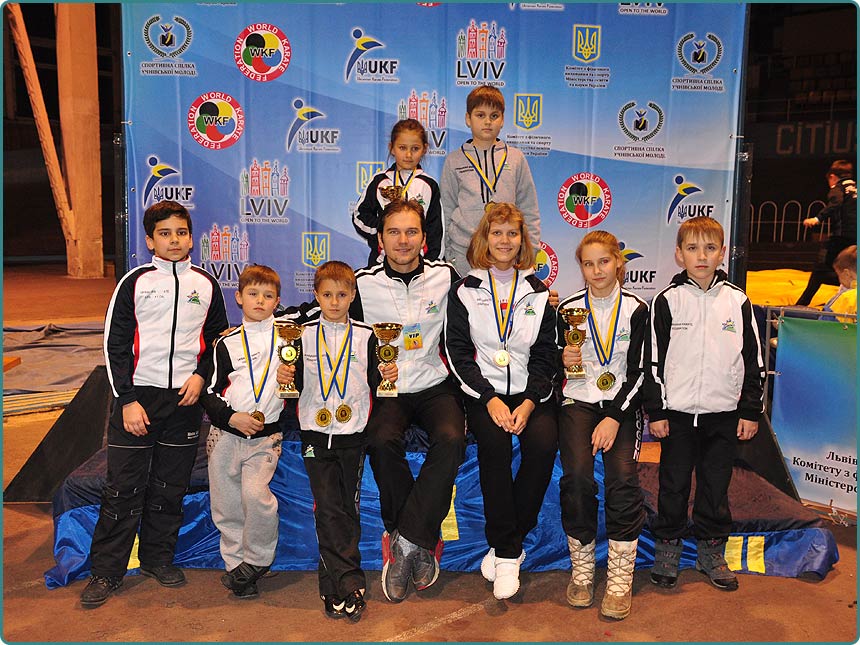 Victory Scandinavian school students in Ukraine Championship Karate