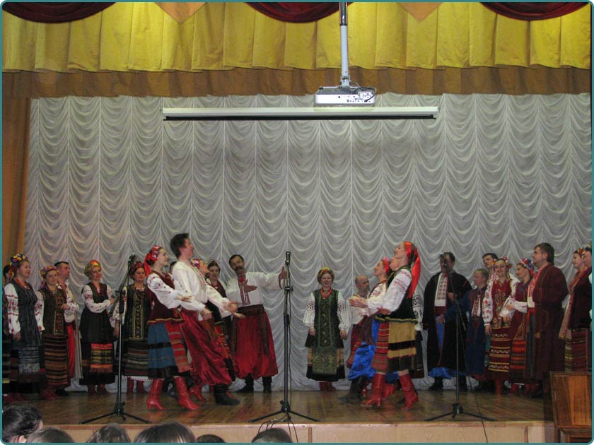 Actors of Kiev Academic Theatre of Ukrainian Folklore Keeper of Scandinavian Gymnasium