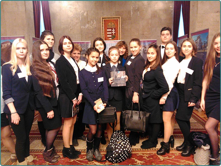 Young Guides in the Embassy of Hungary