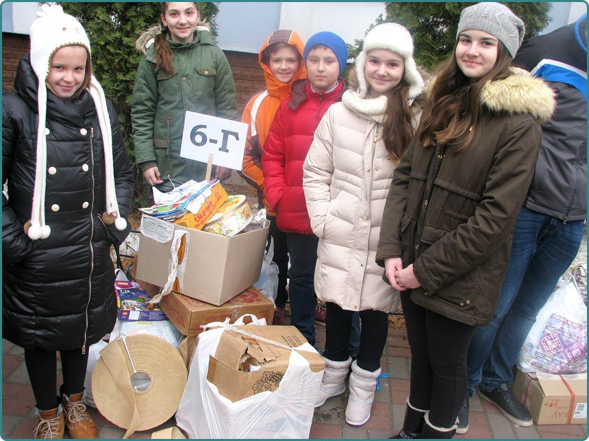 waste paper collection Scandinavian school students