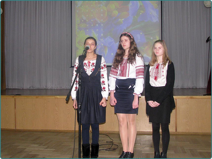 Anastasia Dmitruk in Scandinavian gymnasium